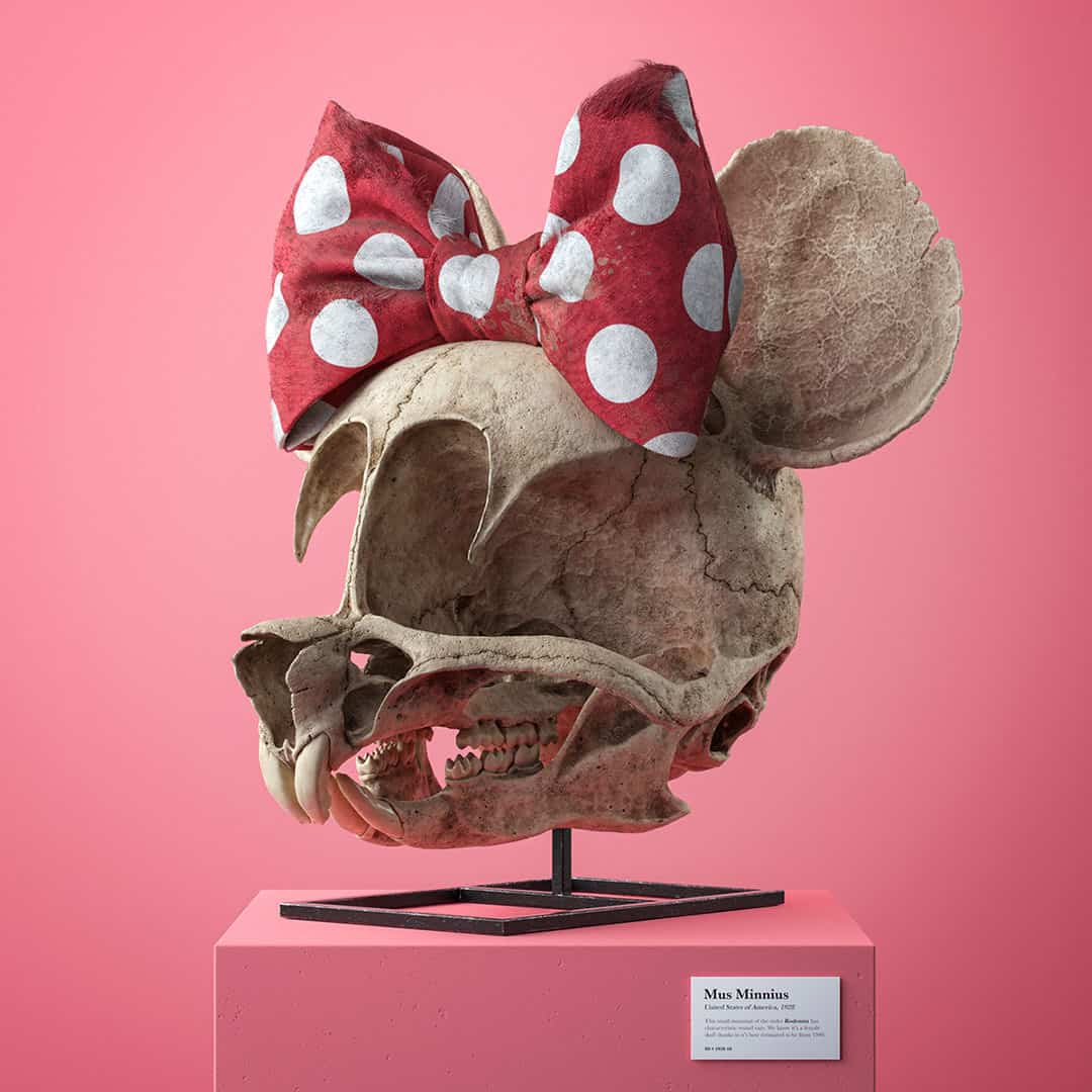 02. Gambar Kartun 3D Populer "Minnie Mouse / Mini Tikus" Karya Filip Hodas - Design Erlistic