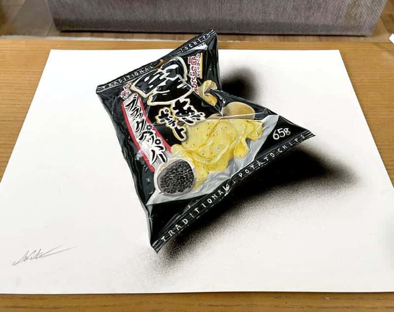 19. Ilustrasi 3D "Snack Kentang" - Design Erlistic